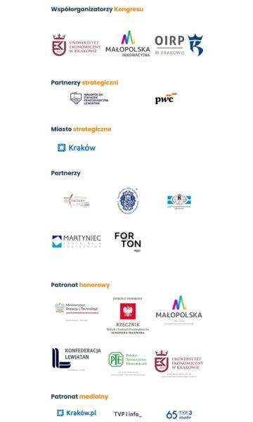 Obraz zawiera loga partnerów Kongresu